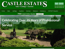 Tablet Screenshot of castles-online.co.uk